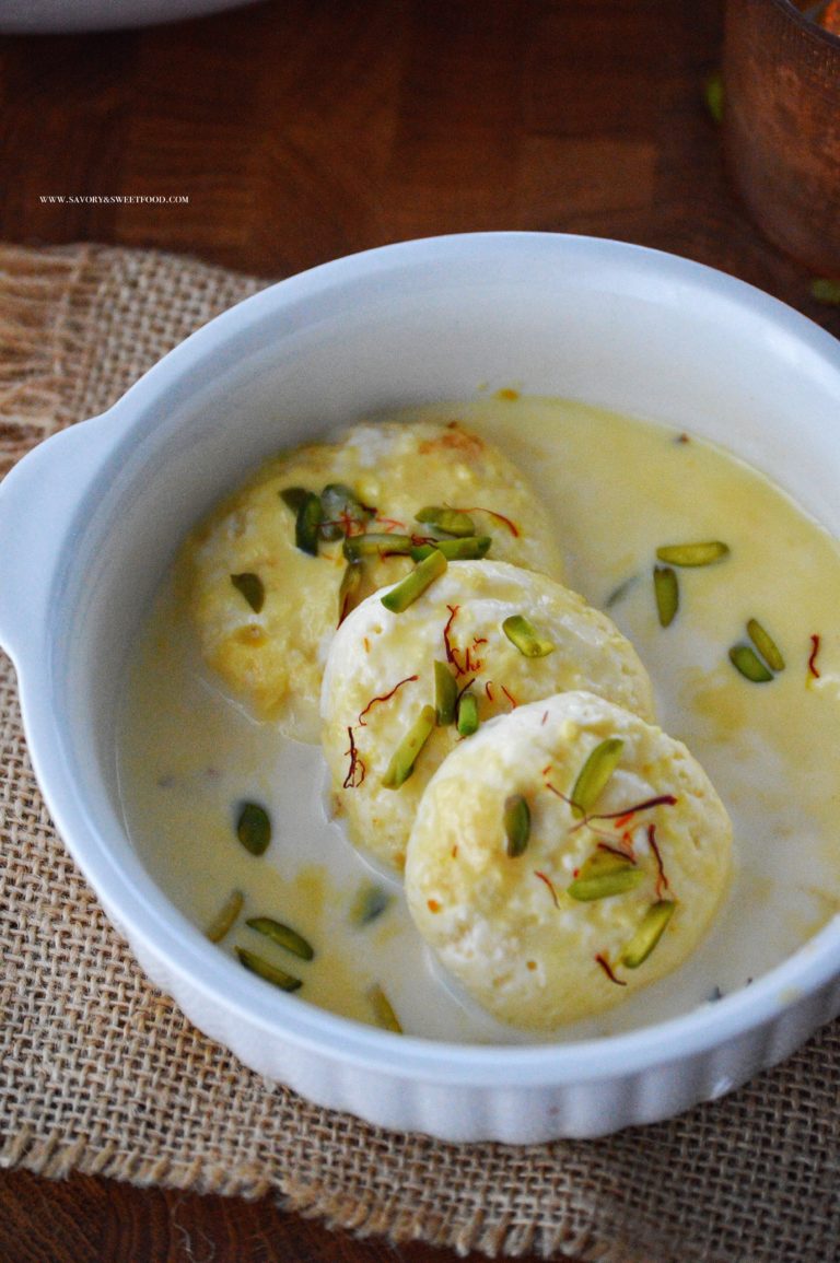 Soft Rasmalai with Milk Powder-Melts in the mouth - Savory&SweetFood