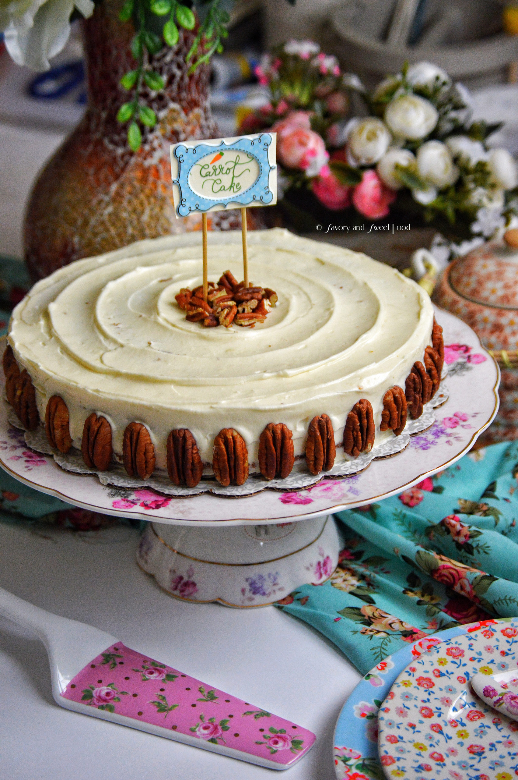 Classic Carrot Cake with Passionfruit Brown Butter Frosting