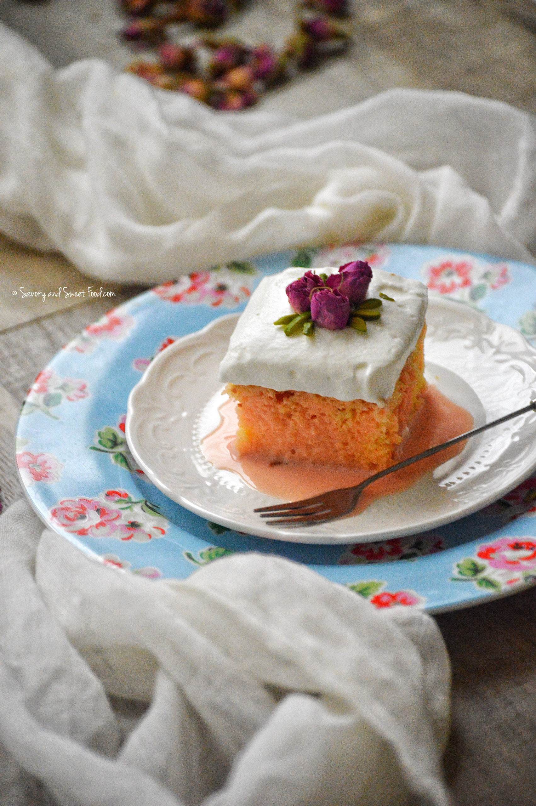 Persian rose milk cake - The Cake Stories | Facebook