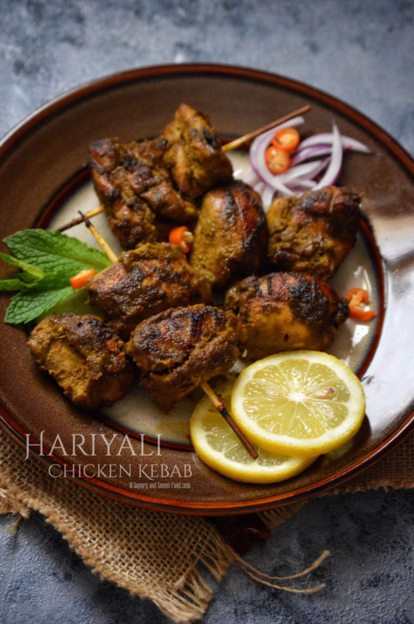 Hariyali Chicken Kebab Savoryandsweetfood 1858